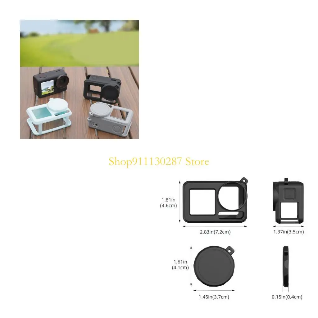 J1HC Cuidado cámara Elásticos Funda silicona Correas para cuello cómodas Protectores lentes para Action 5