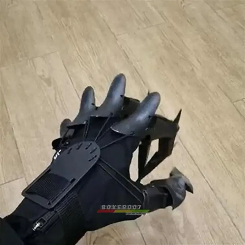 Guantes de Robot mecánico, guantes de tecnología negra, accesorios de mano mecánicos de sentido avanzado, articulación de pata de mano movible - imagen 5