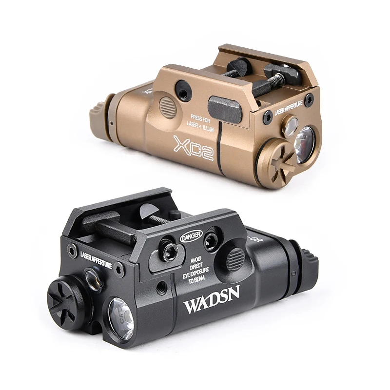 WADSN-linterna táctica de Metal XC2 para explorador, mira de punto rojo, láser verde G17 G19, accesorios Airsoft aptos para riel Picatinny de 20mm - imagen 5