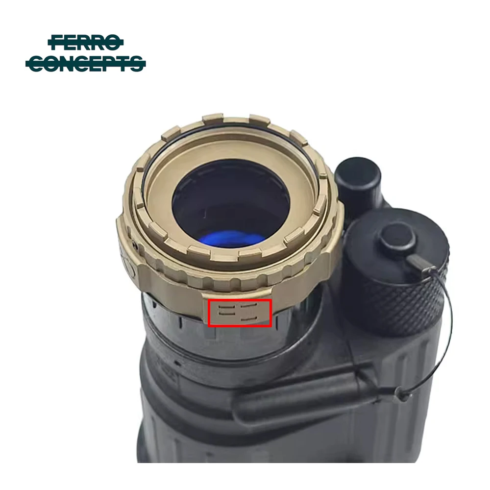FERRO Concepts PVS14 /PVS31 GPNVG18 Dispositivo de visión nocturna con placa de metal de apertura ajustable y lentes protectoras - imagen 3