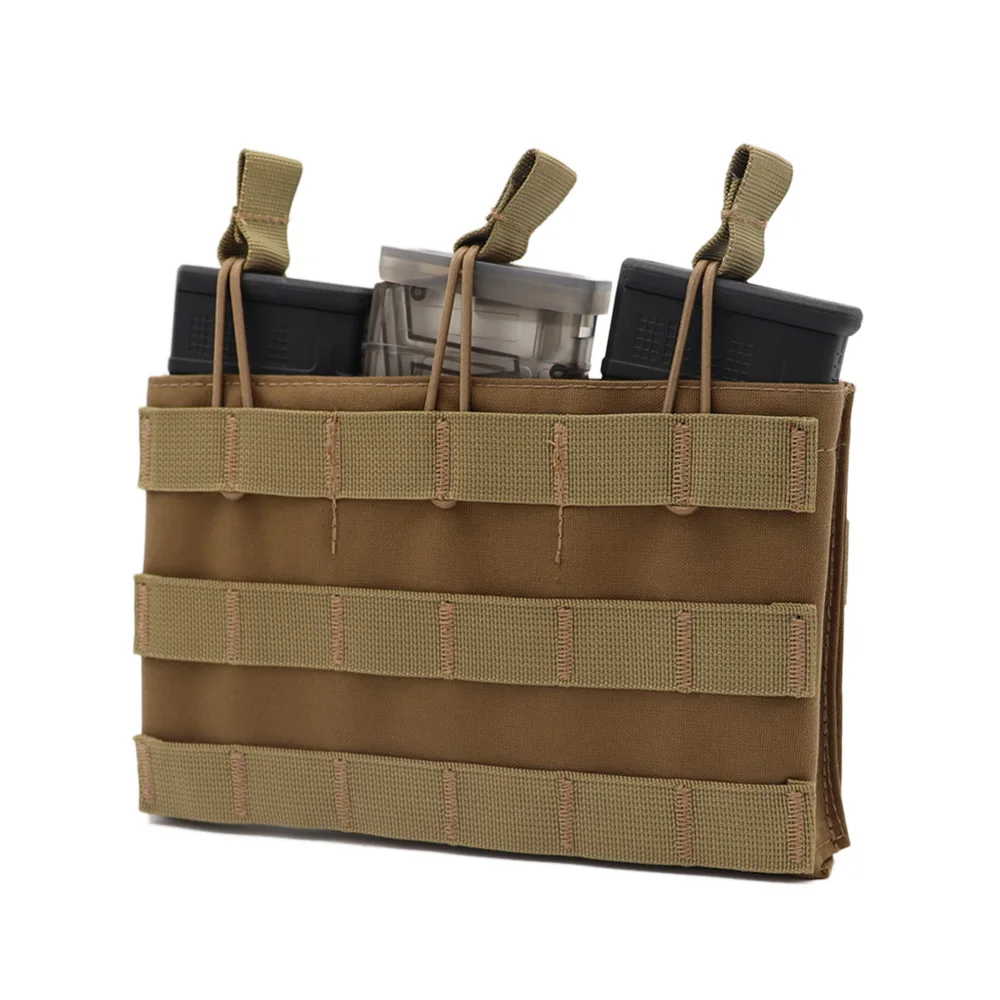 VULPO-bolsa táctica Molle Triple para cargador, 5,56 M4, bolsa magnética abierta, equipo de caza Airsoft - imagen 5