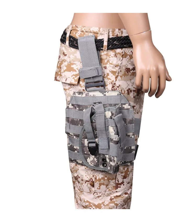 Bolsa de pierna táctica para exteriores, bolsa para colgar piernas 075, bolsa para pierna combinada multifuncional, bolsa para colgar cubierta de pierna impermeable de nailon - imagen 5