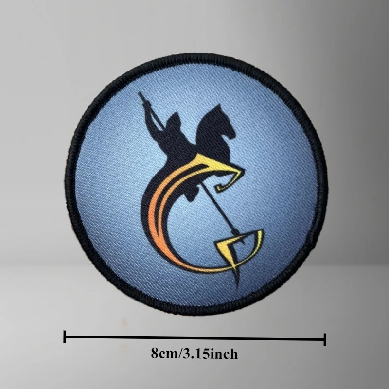 Parche táctico San Jorge y dragón con gancho para uniforme - imagen 2