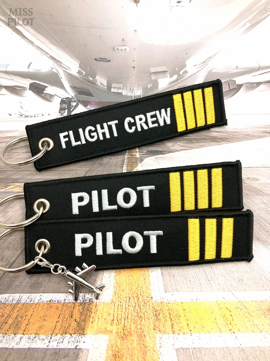 Paquete de llavero de aviación PILOT Streamers Flight Crew 2, 3, 4 bares - imagen 2