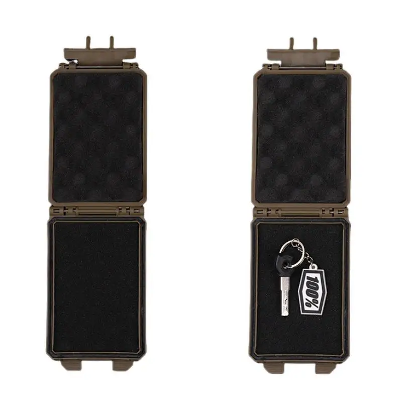 Almacenamiento de batería Molle táctico para caza, Caja impermeable CR123 portátil para/AAA/AA/18350/18650 Airsoft - imagen 4