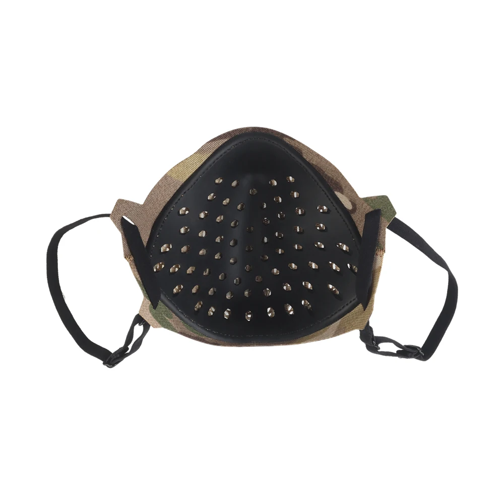 Máscara deportiva MSK1, diseño de silicona transpirable, multifuncional, Airsoft, caza, ciclismo, camuflaje táctico, Paintball, media cara - imagen 4