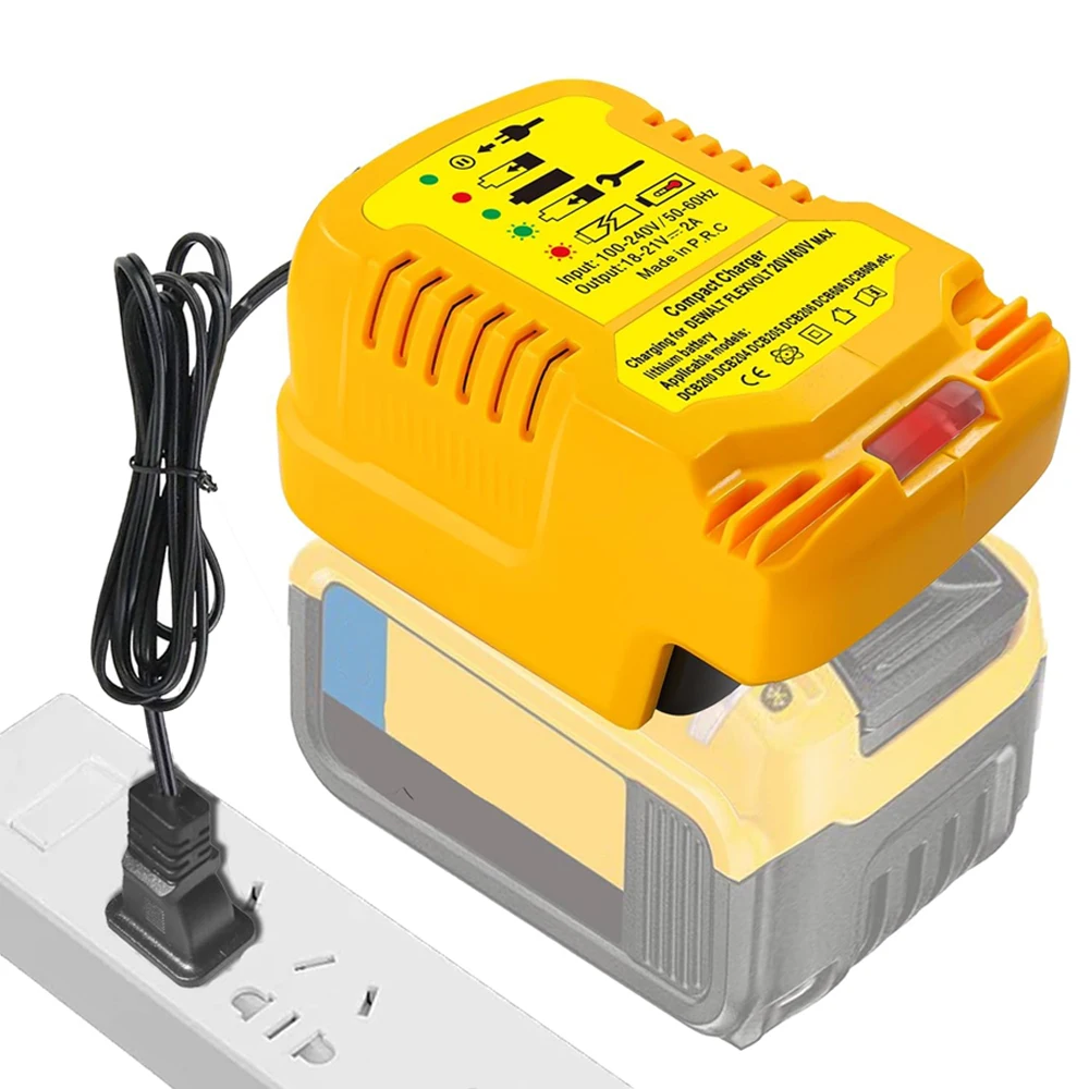 Reemplazo del cargador de batería de litio DC18RC de 18 voltios para batería de iones de litio Makita/Milwaukee/Dewalt de 18V Mini carga compacta - imagen 4