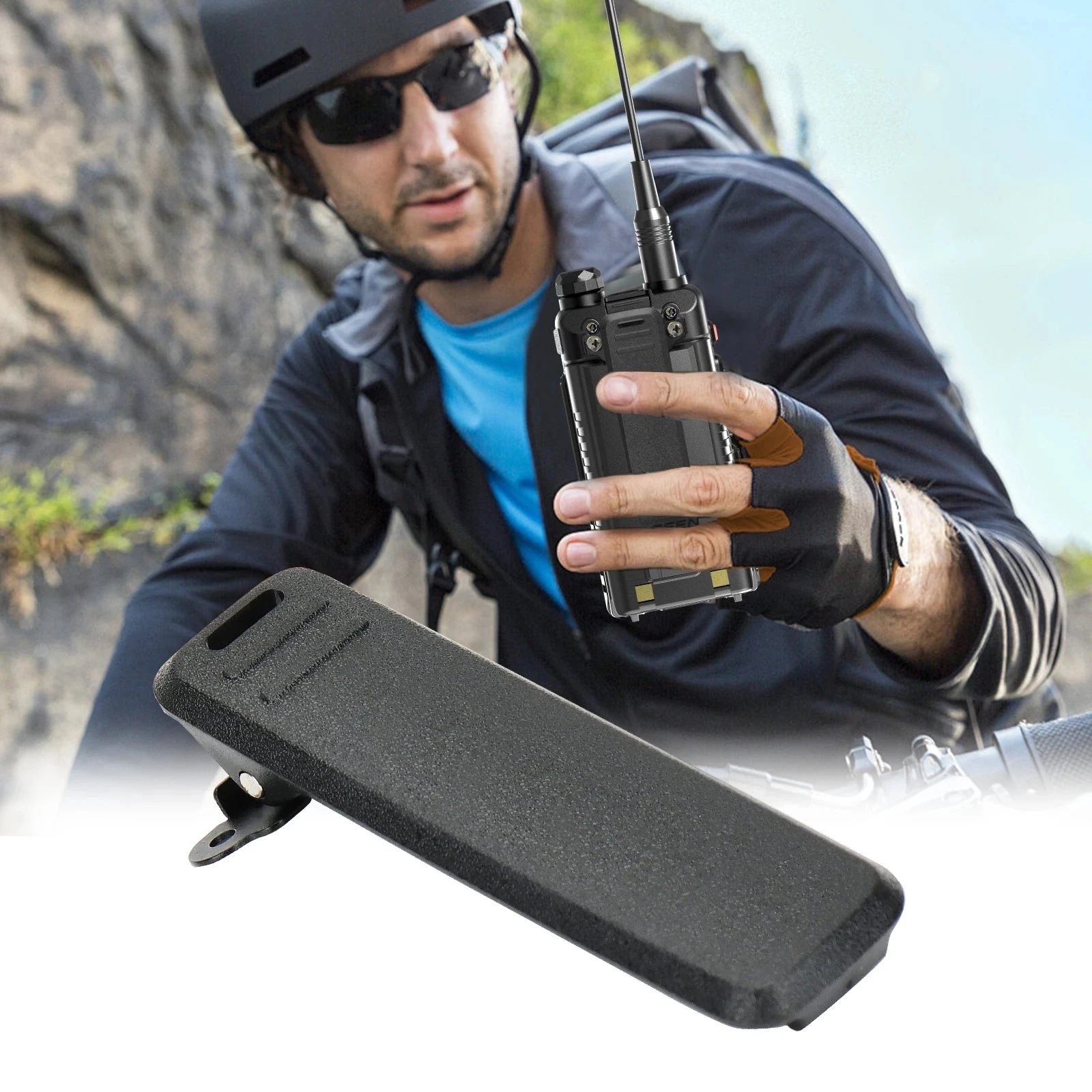 1/2/5/10 Uds Original Baofeng UV-5RH Clip de cinturón Clip de cintura para UV-5RH UV-5RH PRO UV-5RM AR-5RM DM1701 UV-K5 Pro Walkie Talkie - imagen 3