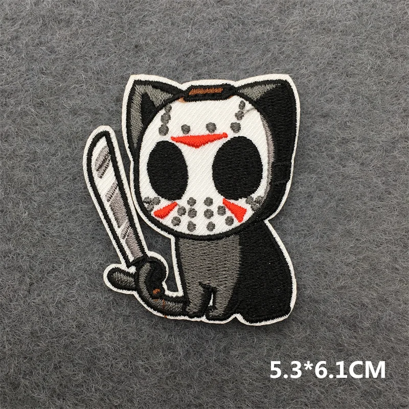 Parche bonito de dibujos animados, parches bordados en la ropa, ropa para niños, bordado interesante de animales, apliques adhesivos DIY - imagen 5