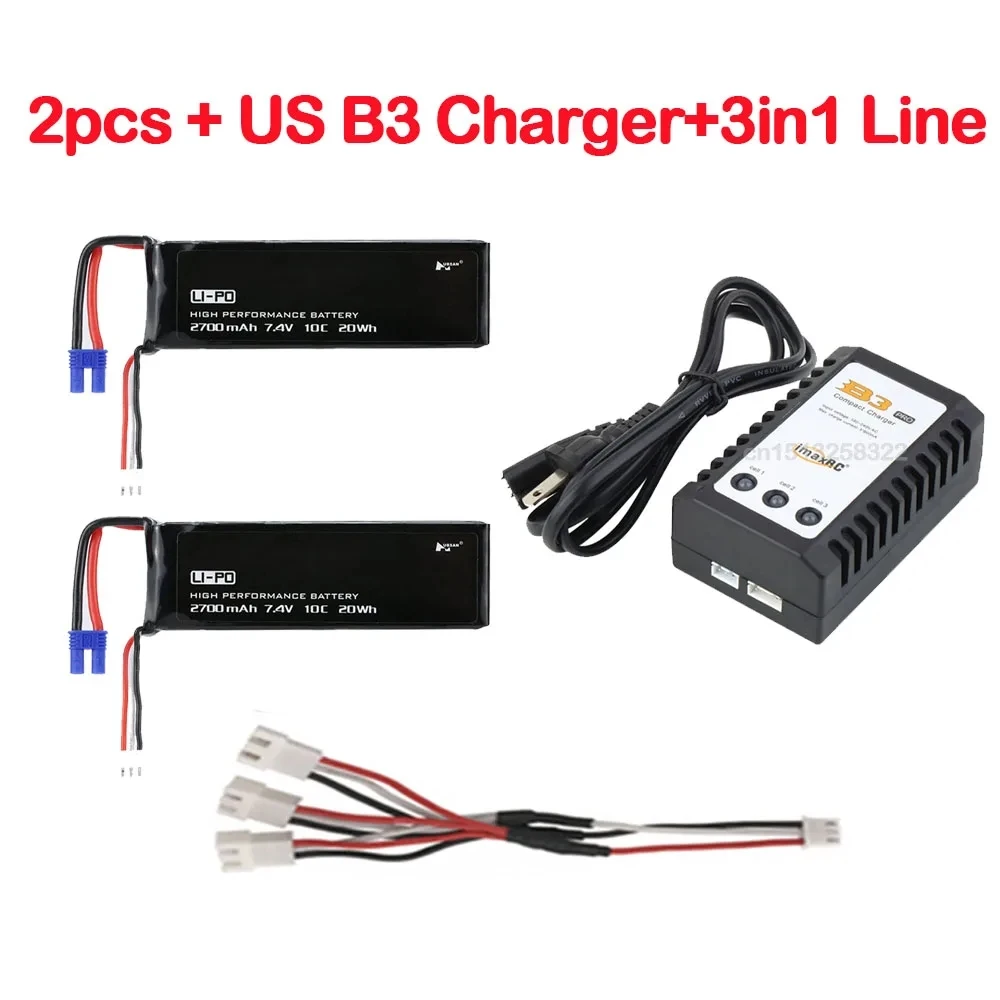 2Pcs with Charger
