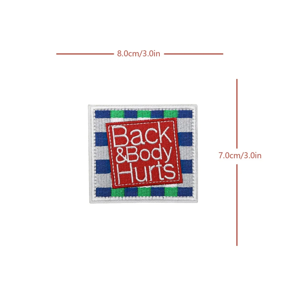 Meme de caballeros de espalda y cuerpo, cita táctica divertida, parche de Velcros de moral, pegatina de cierre de bucle de gancho, insignia militar para mochila, pantalones vaqueros DIY - imagen 5