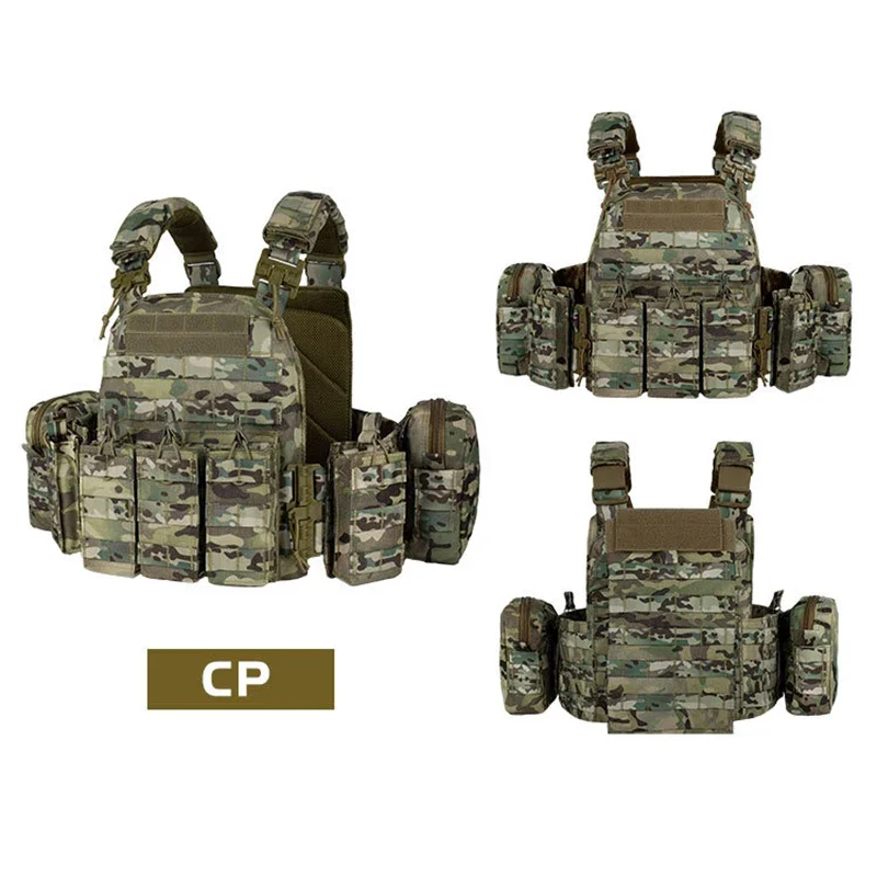YAKEDA-chaleco táctico transpirable de liberación rápida, chaleco de entrenamiento multifuncional de camuflaje para exteriores, secado rápido y resistente al desgaste - imagen 3