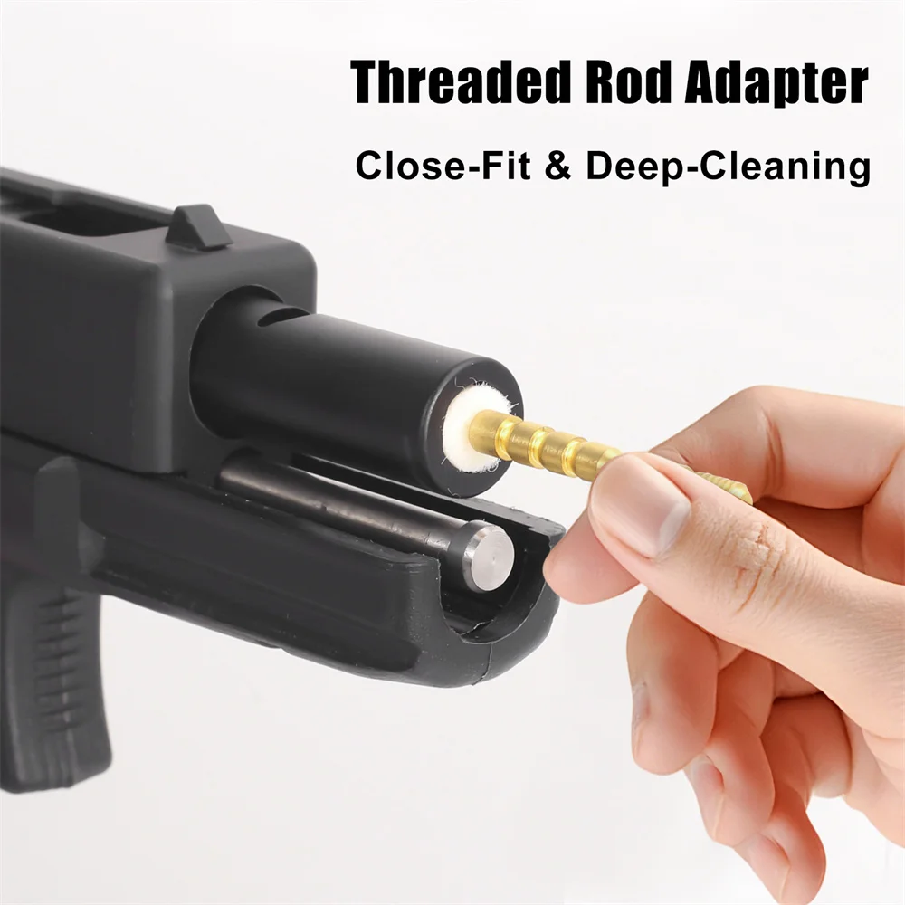 Kit de limpieza de pistola con caja de almacenamiento, herramienta de limpieza de cámara de pistola de Rifle, parche de limpieza de pistola, accesorio de pistola de caza, 305 Uds. - imagen 3