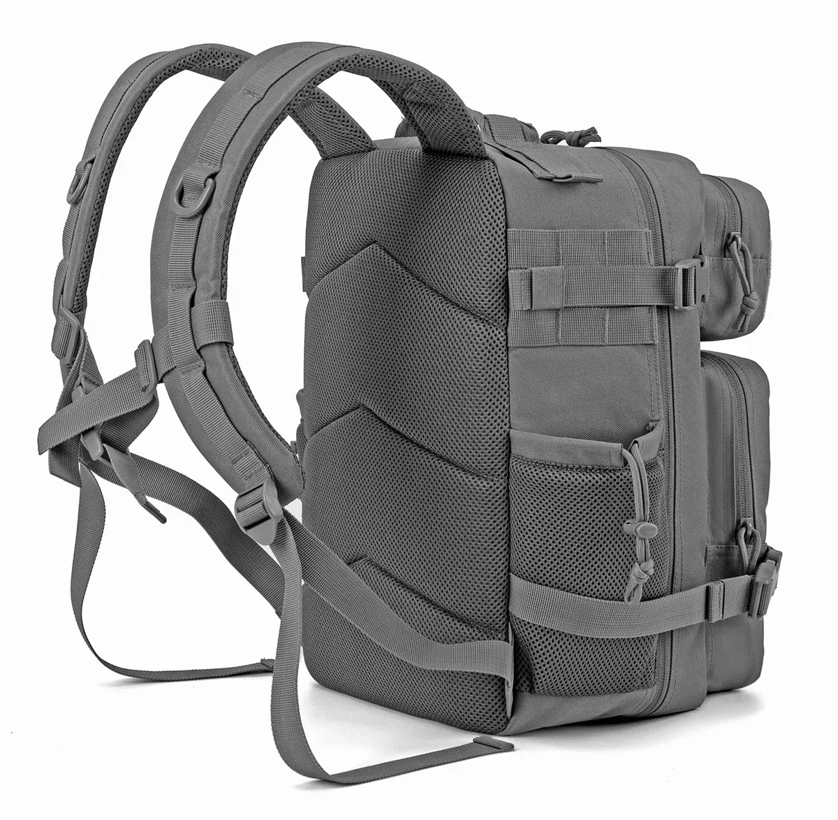 Mochila táctica de 25/45L para hombre y mujer, bolso escolar, mochila de gimnasio, Treeking con portavasos doble, mochila para equipo de camping - imagen 3