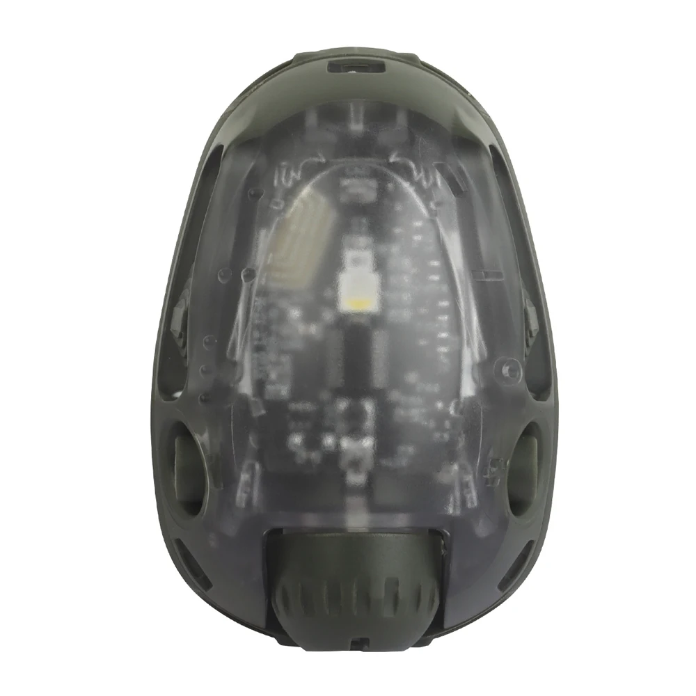 Luz de cabeza táctica estroboscópica roja/verde/azul/blanca/Ir casco luz de señal caza Airsoft pesca linterna LED auxiliar equipo - imagen 5