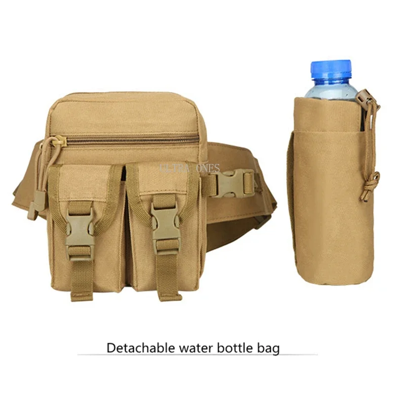 Riñonera táctica para entrenamiento al aire libre, bolsa Molle desmontable de gran capacidad para caza, Camping, correr, senderismo y Trekking - imagen 4