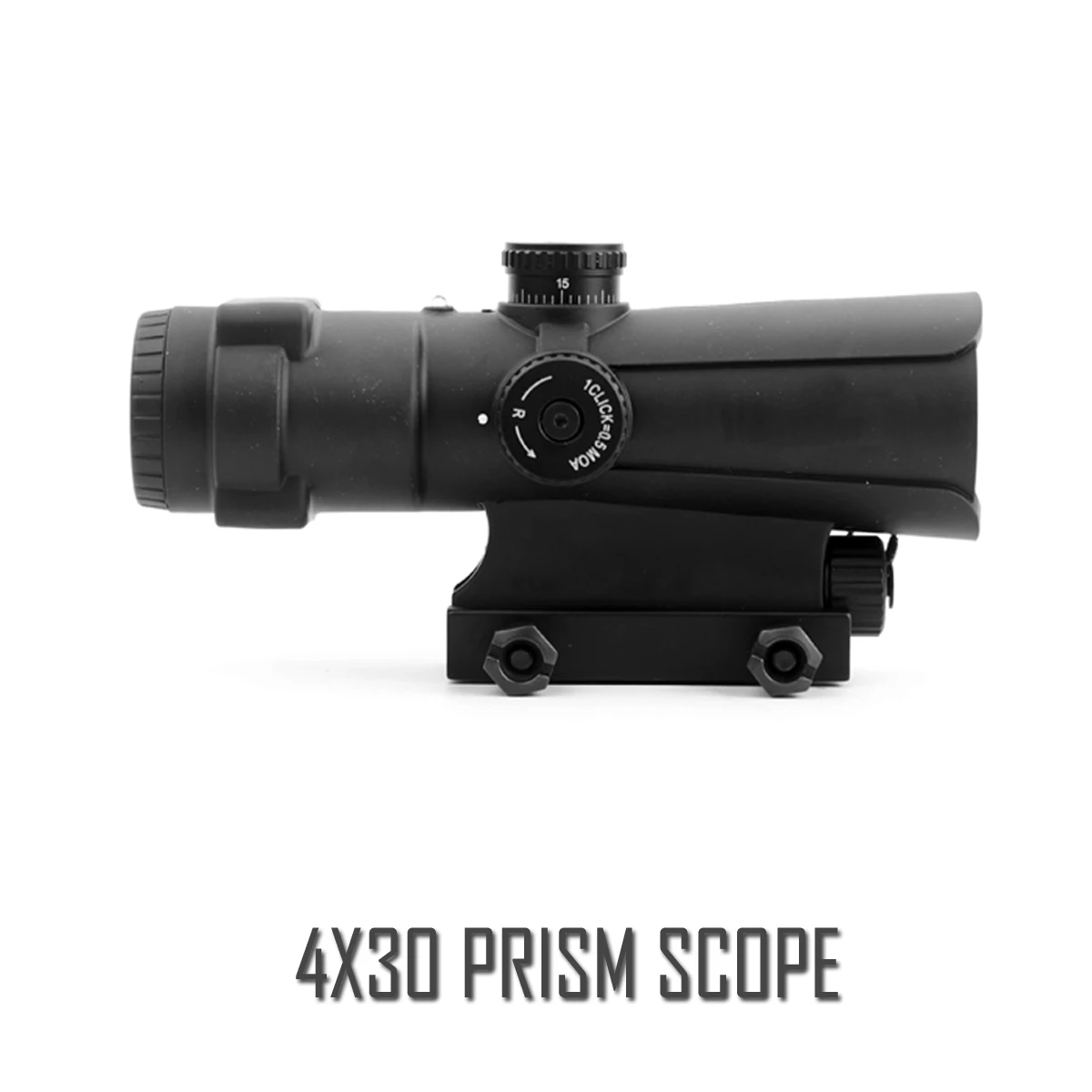 Alcance táctico para rifle, retícula MOA, AR, AK, caza, mira óptica de prisma 4x30, - imagen 2