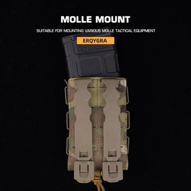 ERQYGRA bolsa táctica 5,56mm revista Rifle de asalto urbano sistema Molle accesorios Paintball tiro equipo de caza al aire libre - imagen 4