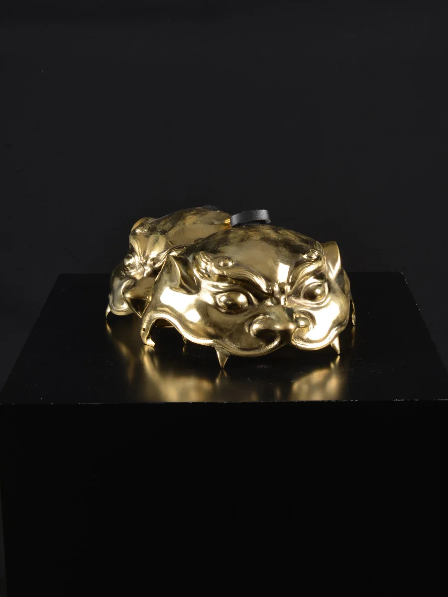 Suanni Tang Dragon Shoulder Tun, accesorios de armadura de acero inoxidable, goma de cobre, combina con - imagen 2