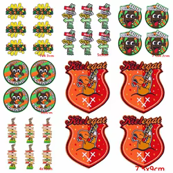 10 unids/lote parches bordados de Carnaval de Países Bajos para ropa parches termoadhesivos en la ropa Eindhoven Oeteldonk parche Decoración