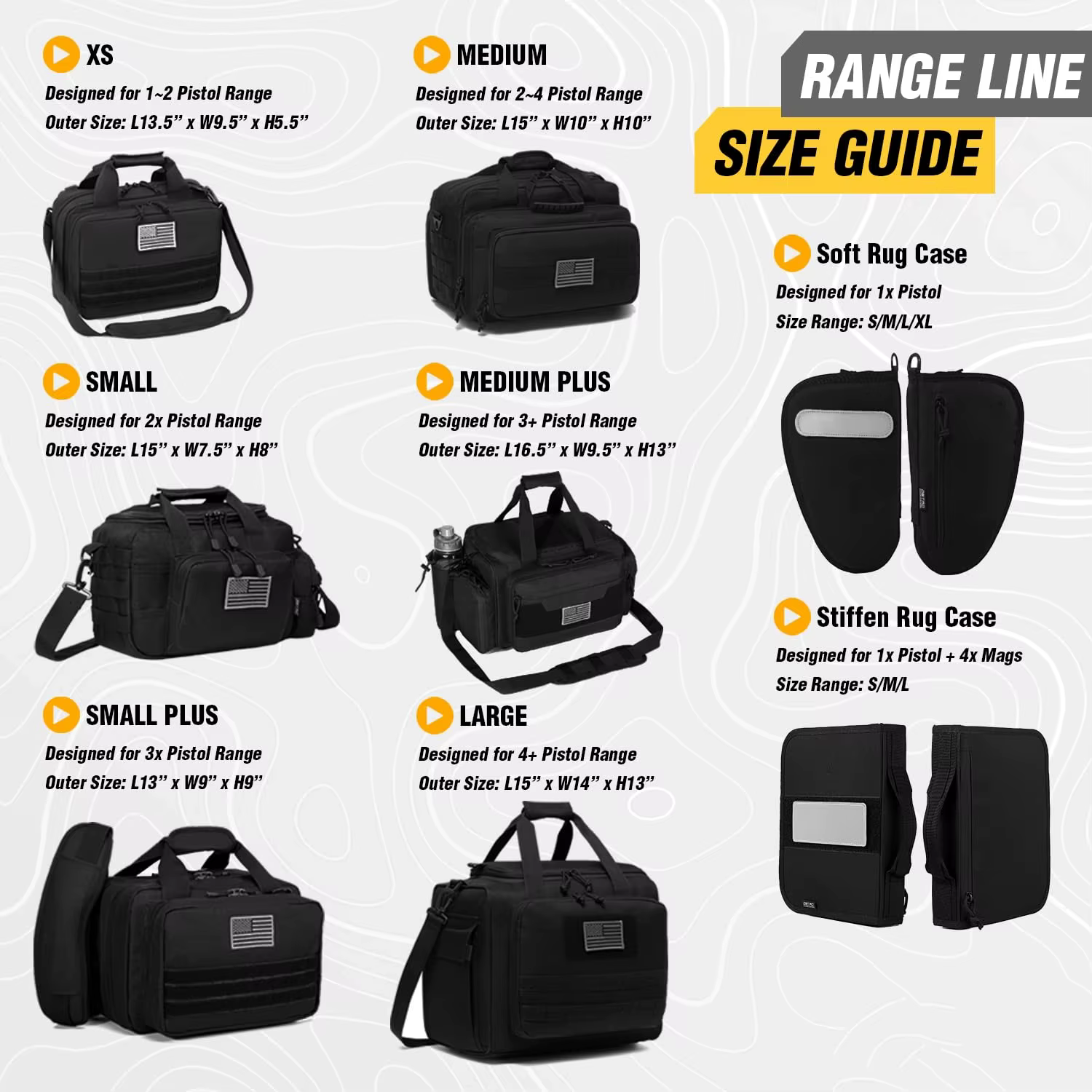 Estuche táctico universal para 1-2 armas con cremallera segura - imagen 5