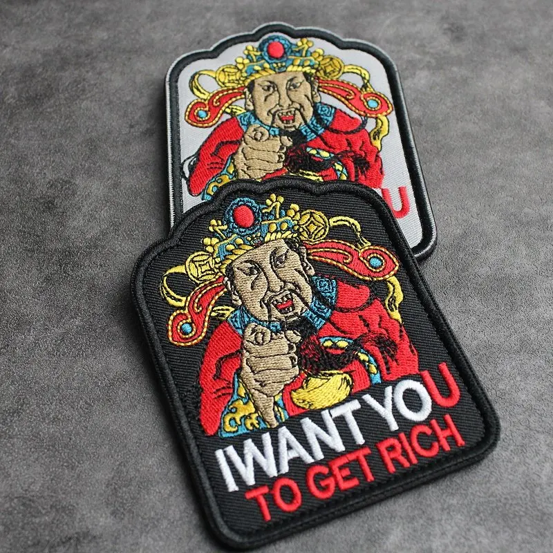 Parche bordado Diosa de la Fortuna para mochila – insignia DIY - imagen 4