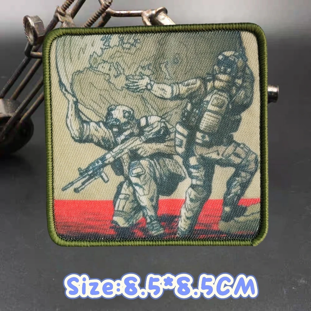 Parche de Anime Blue File Kangna, insignia de moral táctica de Director de animación, Ye Zhu, Panda, águila, soldado, parches de mochila para ropa - imagen 3