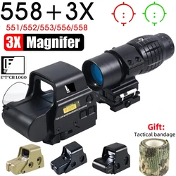 Mira holográfica 3X punto rojo verde – Riel 20mm Airsoft táctica