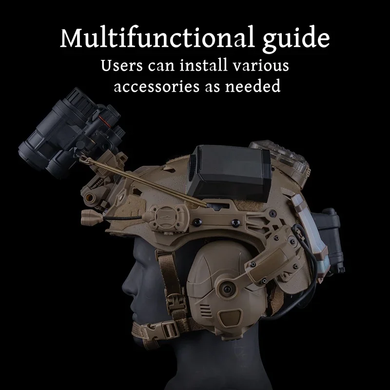 Riel guía lateral para casco táctico Wendy 3,0, repuesto de riel de montaje para casco de M-LOK para Airsoft, accesorios para casco rápido, 2 uds. - imagen 5