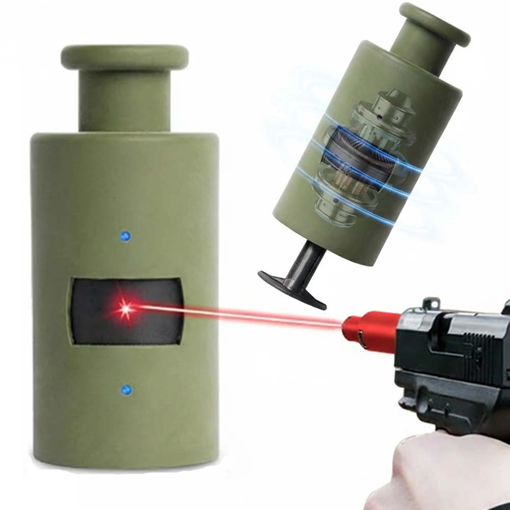 Objetivo láser, objetivo que rebota reactivo electrónico, objetivo de disparo recargable para práctica de disparo láser