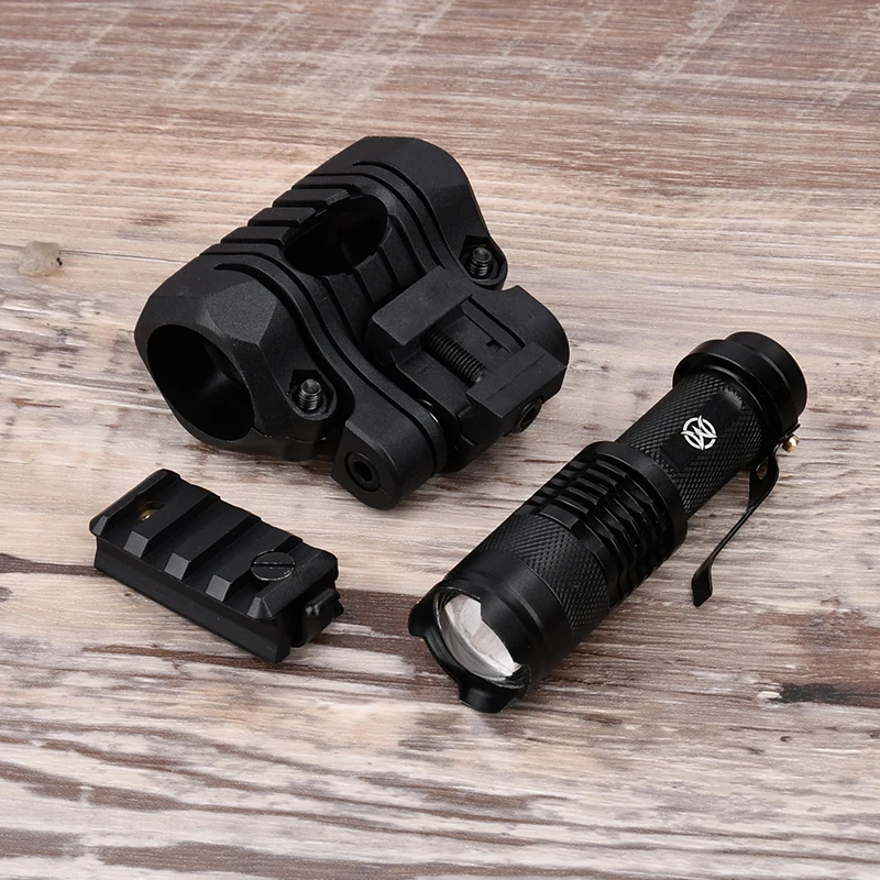 WADSN lámpara de casco estroboscópico Airsoft táctico, luz de explorador blanco, casco de caza rápido, linterna con Zoom - imagen 4