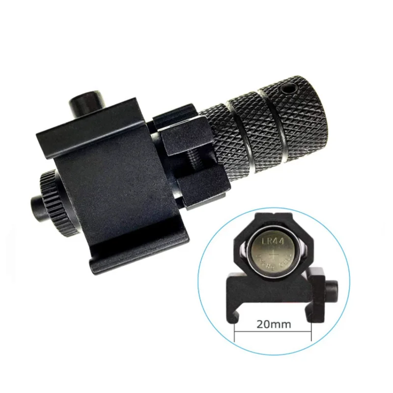Mira láser de punto rojo, mira láser roja táctica compacta con soporte de riel para 20mm - imagen 4