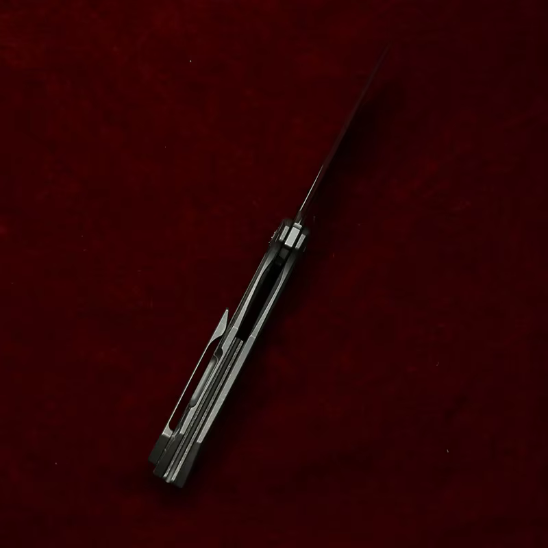 LEMIFSHE cuchillo plegable titanio rodamiento de cerámica 154CM EDC - imagen 4