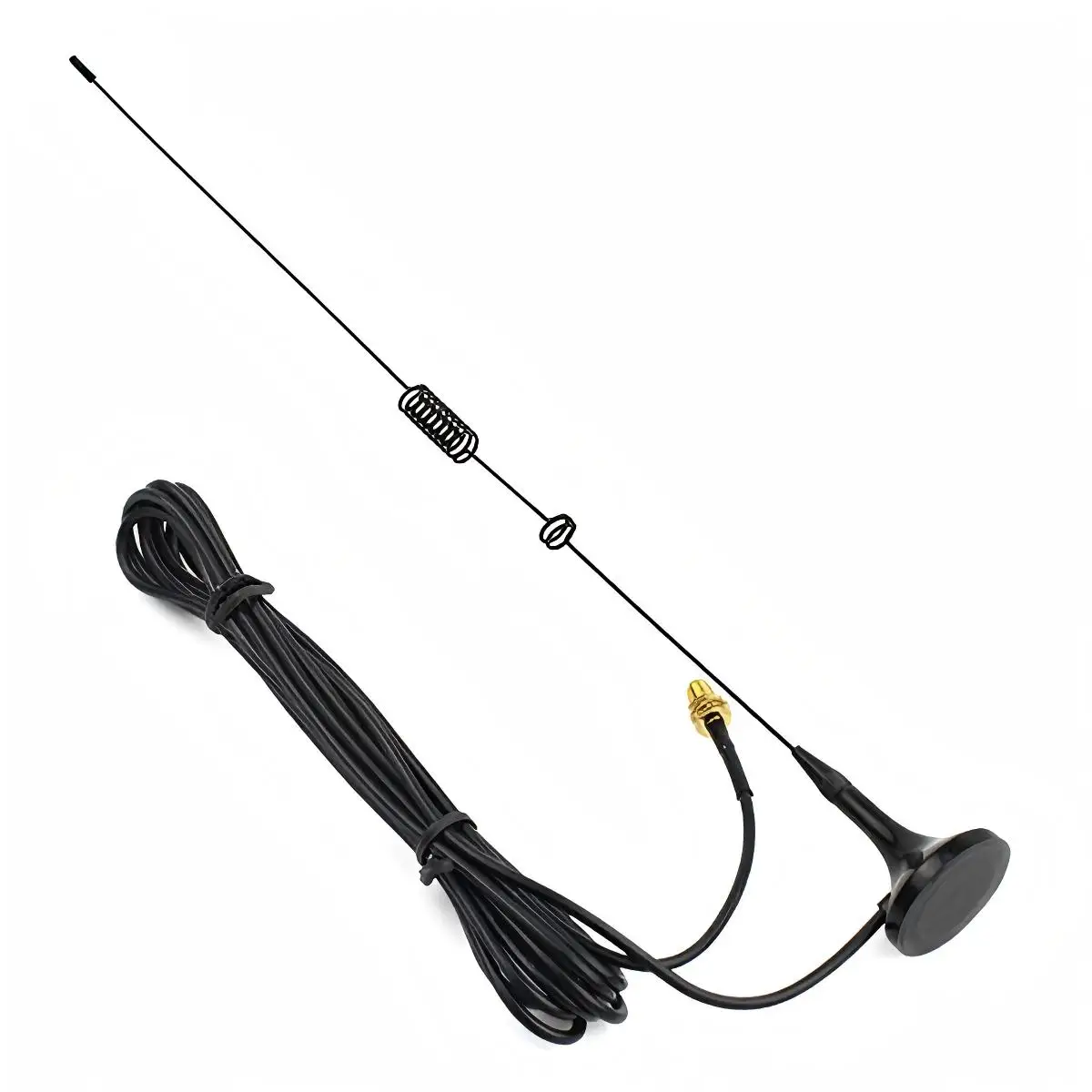 ABBREE UT-106UV antena montada en vehículo Frecuencia Dual VHF UHF SMA-conector macho de largo alcance para Radio aficionado Baofeng Quansheng