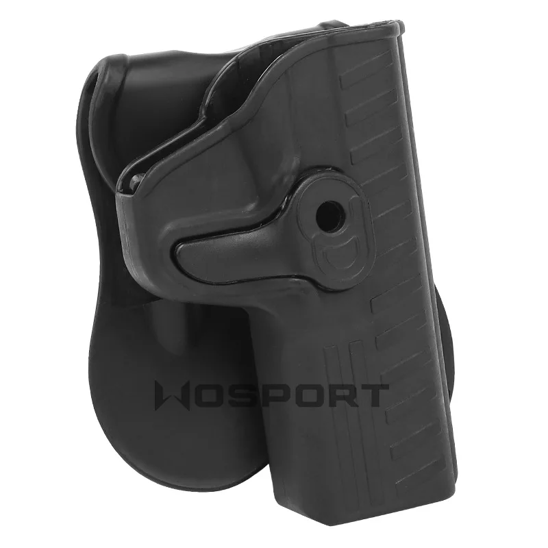 Funda táctica para pistola Airsoft, funda de pistola para S & W M & P de 9mm, cinturón para diestros, con ángulo de transporte ajustable, accesorio de caza - imagen 3