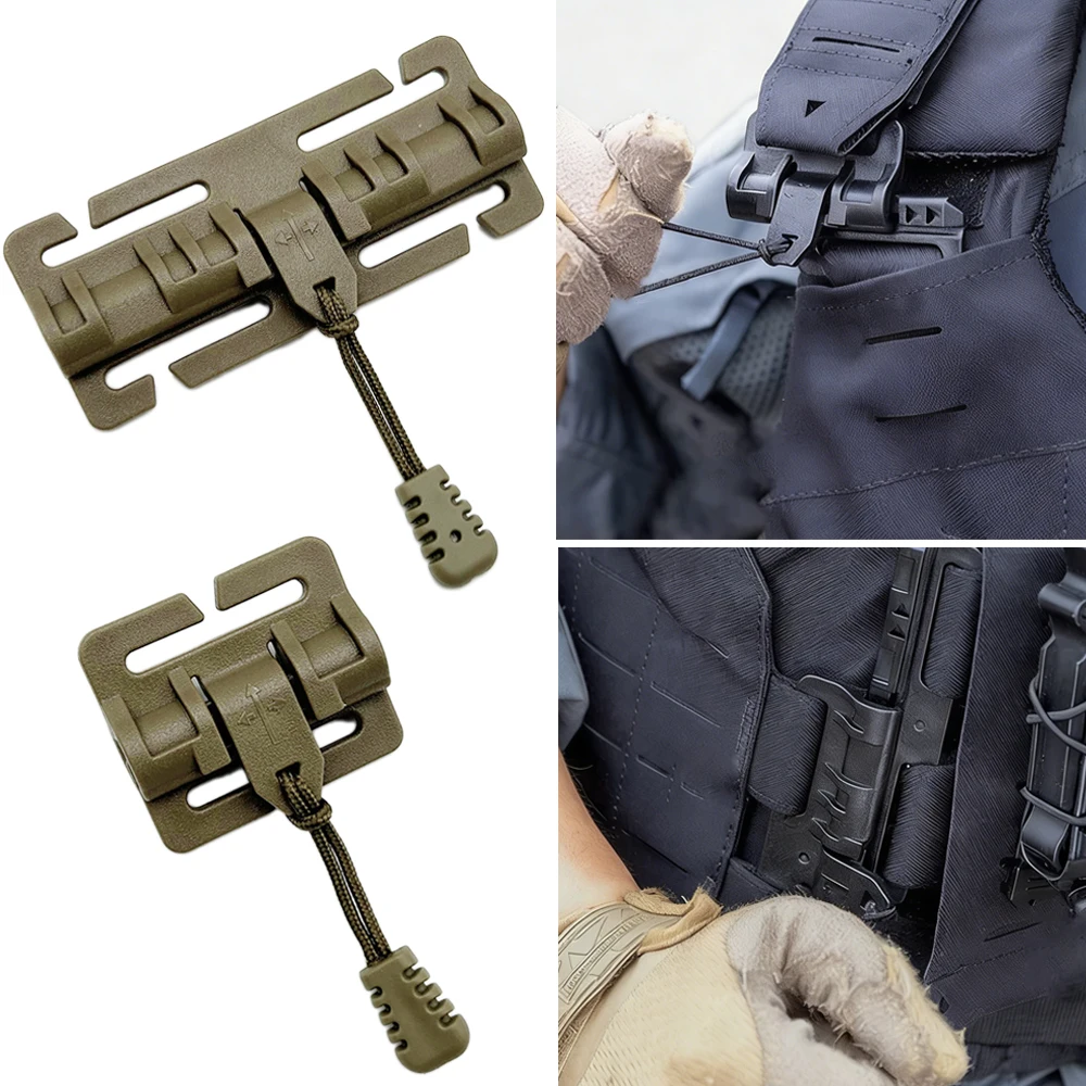 Chaleco táctico MOLLE liberación rápida correas hombro y cinturón - imagen 3
