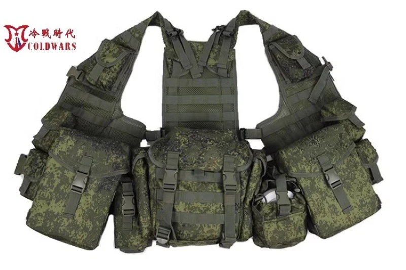 Bolsa táctica rusa EMR Little Green para hombres, walkie-talkie, Molle 6sh117, chaleco - imagen 3