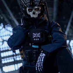 COD Ghost Night Raid Cinturón táctico para Airsoft, Cosplay y Exterior
