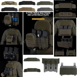 Portacargadores táctico MOLLE triple – Pouch exterior cazador