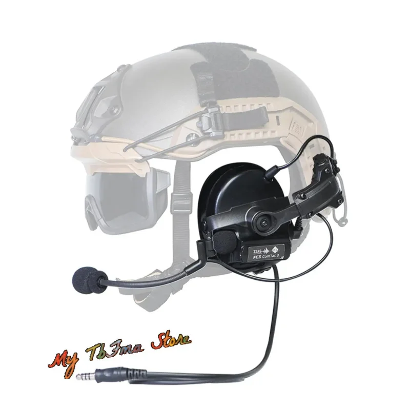 Adaptador de soporte de brazo de riel de casco rápido con tapa trasera FMA C3 a AMP soporte de auriculares para COMTAC C3 TB1443 - imagen 3