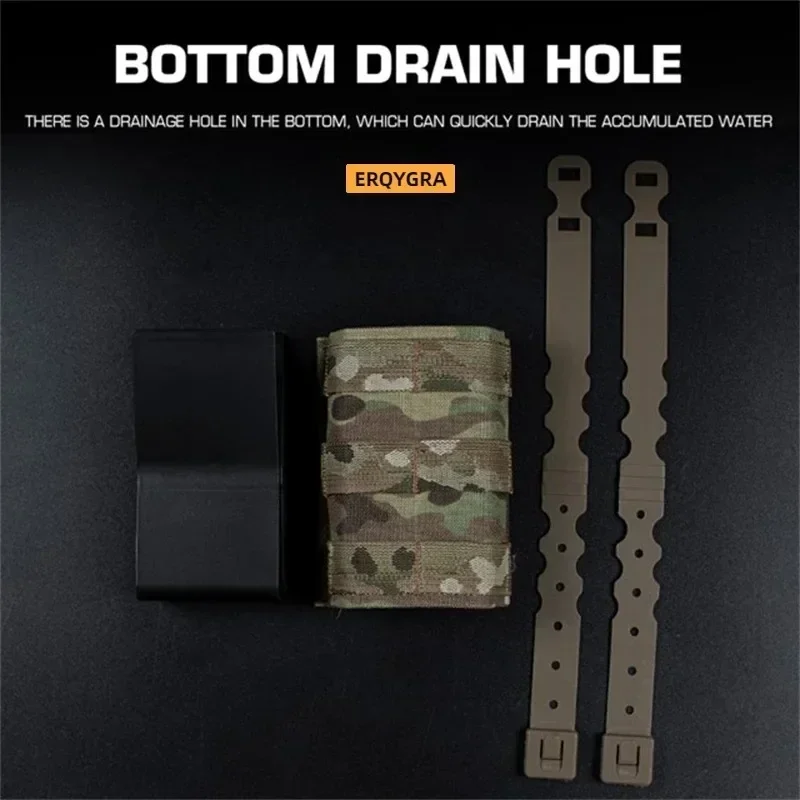 ERQYGRA bolsa táctica revista FAST 7,62 AK individual Mag Molle insertar bolsa tiro pistola Paintball sistema de caza Accesorios - imagen 4