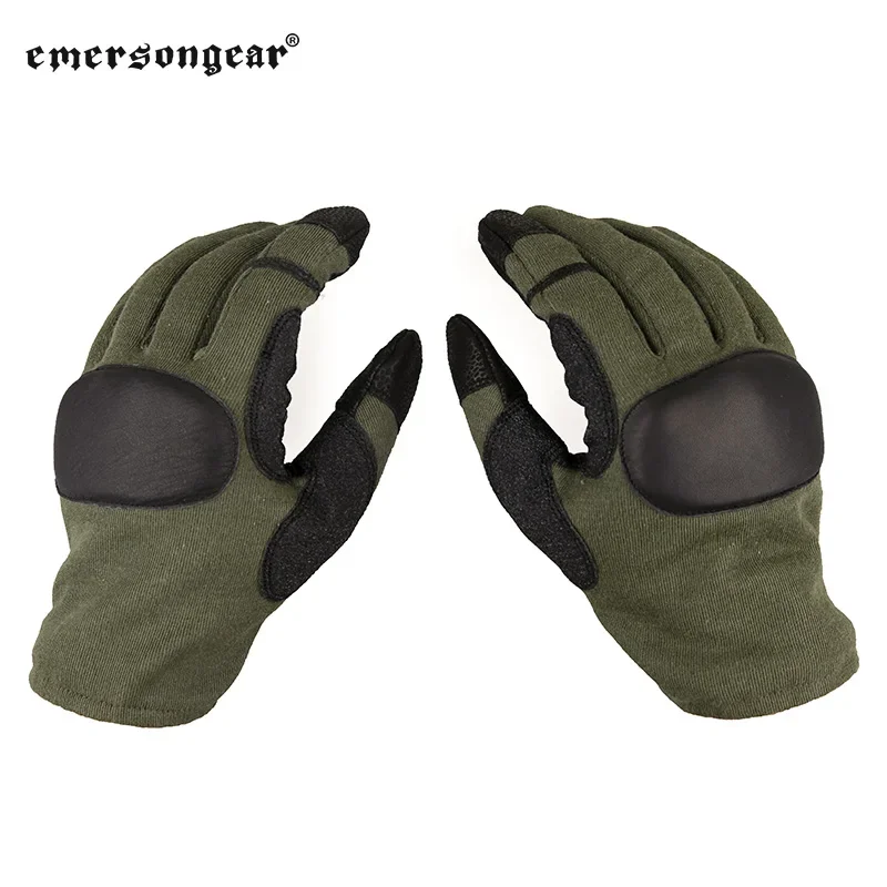 Emersongear guantes tácticos dedos completos cuero mano equipo de protección ropa de mano Airsoft caza ciclismo al aire libre pesca senderismo - imagen 2