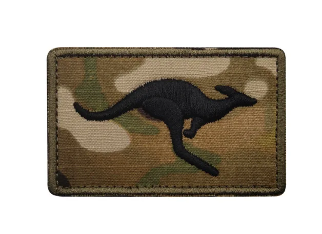 Canguro australiano 3D reflectante IR parche táctico bordado camuflaje táctica insignia gancho y bucle aplique para chaqueta mochila - imagen 4