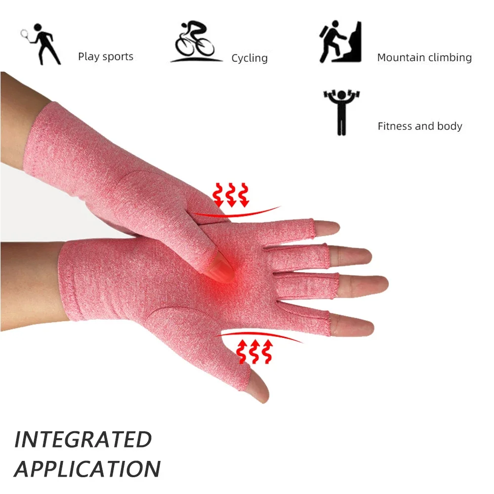 1 par de guantes para artritis guantes para pantalla táctil terapia antiartritis guantes de compresión y dolor alivio de las articulaciones invierno cálido - imagen 4