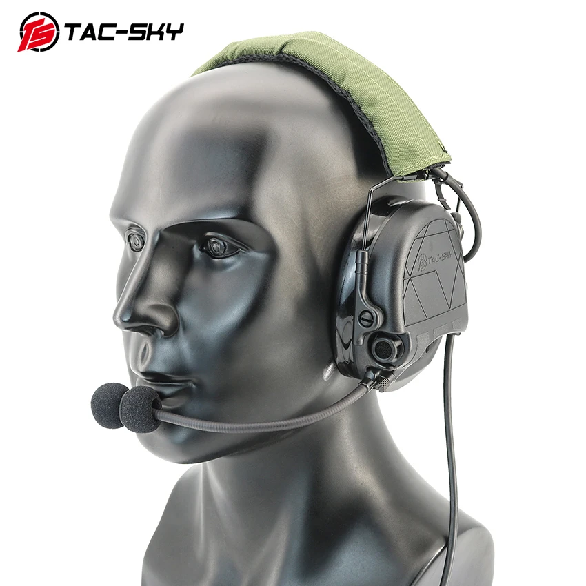 TS TAC-SKY Auriculares con diadema desmontable TAC301 Protección auditiva Airsoft Disparo Walkie Talkie PTT Auriculares - imagen 5