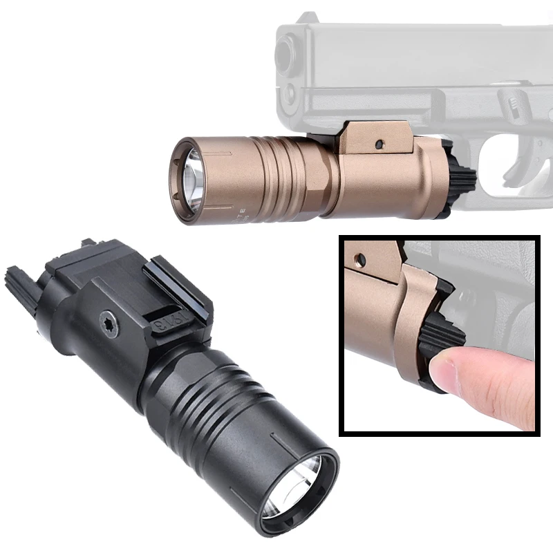 Linterna táctica WADSN LED blanca para riel Picatinny, pistola - imagen 3