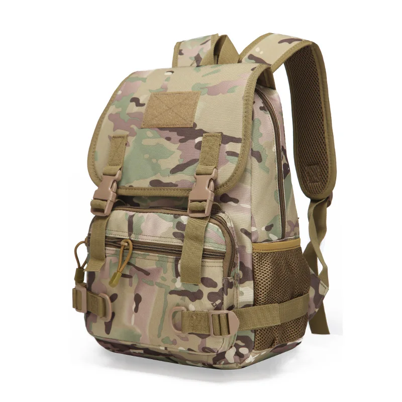 Mochila de doble hombro para deportes al aire libre para niños, senderismo, Camping, resistente al desgaste, paquete de entrenamiento militar escolar, equipo Real CS - imagen 3