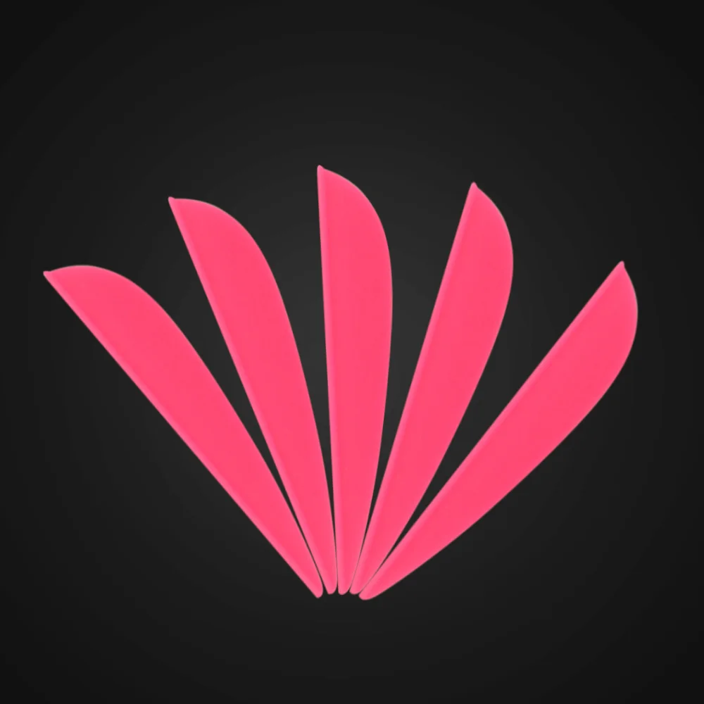 50 Uds plumas de flecha paletas de goma de 3 pulgadas DIY eje de tiro con arco para arco al aire libre caza accesorios de entrenamiento de tiro - imagen 5