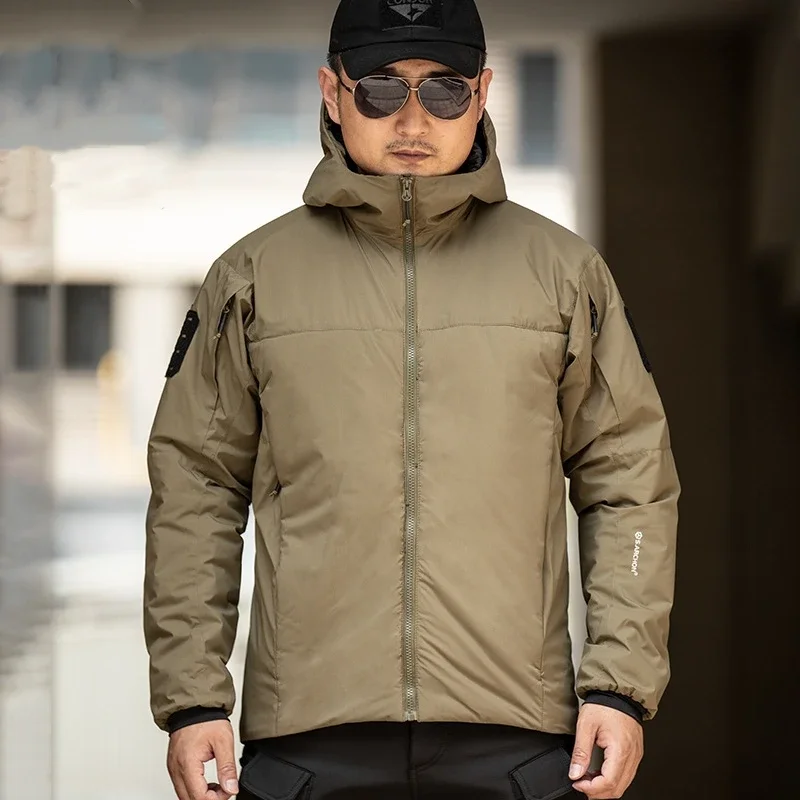 Chaqueta táctica acolchada impermeable – Invierno con capucha hombre - imagen 3