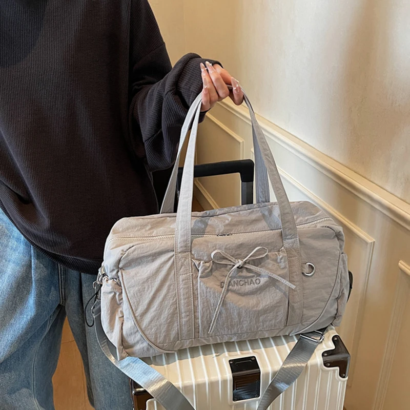 Bolso grande para gimnasio, Fitness, Yoga, viajes al aire libre, senderismo, bolso cruzado, deportes, Camping, bolsos de hombro, equipaje de negocios, lona - imagen 5